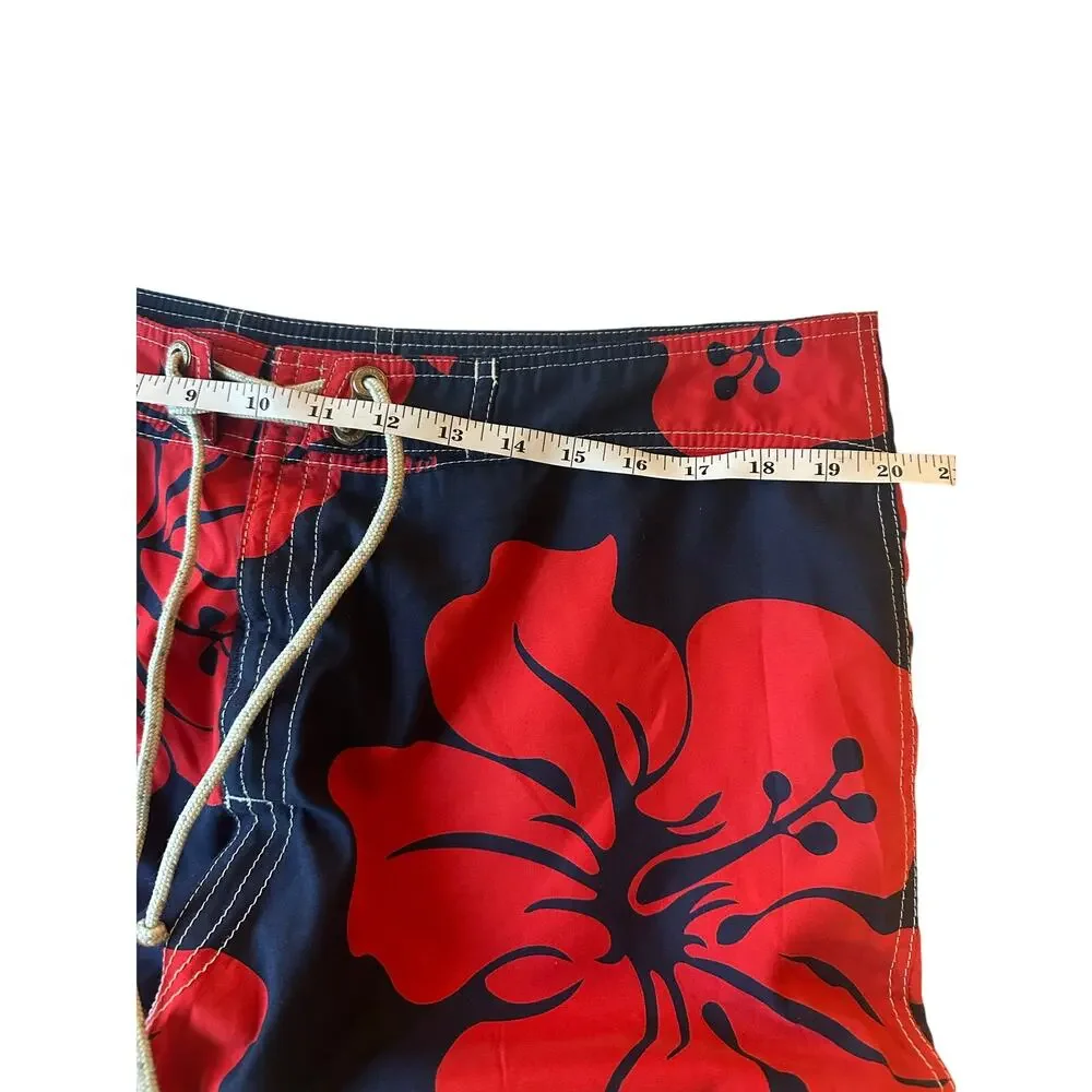 Vintage Y2K Abercrombie & Fitch Hawaiian Floral Board Shorts Men’s Size 40 Swim